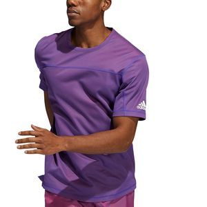 Adidas Mens Active T-Shirt Purple Size Small S Run For the Oceans